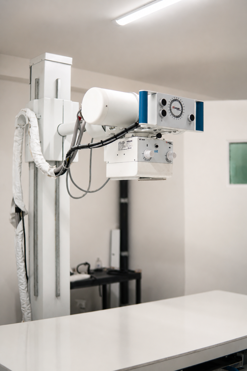 Equipamento de radiologia digital veterinária da Clínica Veterinarii